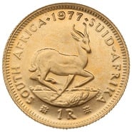1977 R1 Gold Coin 1 Rand South Africa