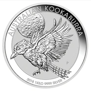 2018 Australian Kookaburra Silver Coin 1kg