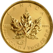 1998 1/10oz Canadian Maple Leaf Gold Coin