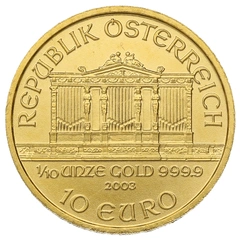 2003 1/10oz Austrian Gold Philharmonic Coin
