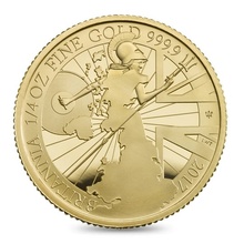 2017 Proof 1/4oz Gold Britannia Coin Boxed
