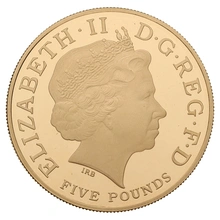 2010 Proof Gold £5 Crown Coin Countdown to London Olympics Athletics