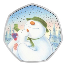 2022 Proof 50p Silver Coin The Snowman and the Snowdog Boxed