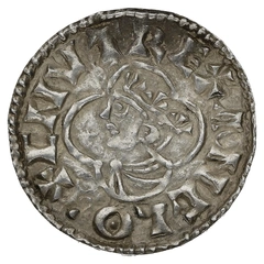 1016-1035 Cnut Silver Penny Hammered Quatrefoil Type Dover Goodman