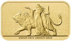 1oz Gold Bar Una and the Lion Minted