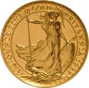 1987 Quarter Ounce Britannia Gold Coins
