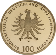 100 Euro 2003 UNESCO Weltkulturerbestadt Quedlinburg German Gold Proof Coin Boxed