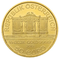 2013 1/2oz Austrian Gold Philharmonic Coin