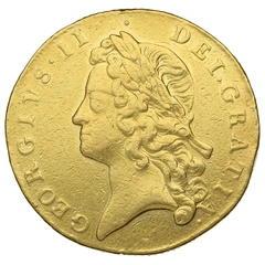 1739 Two Guinea Gold Coin George II