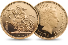 2014 Proof Gold Sovereign 3 Coin Set Fourth Portrait Boxed