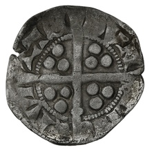 1307-1327 Edward II Silver Penny. Durham. Bishop Kellawe. Class 11b