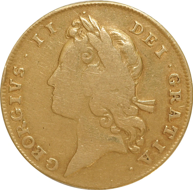 1731 Gold Guinea Coin George II