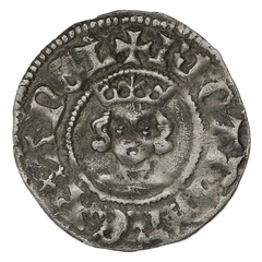 1377-1399 Silver Half Penny Coin Richard II