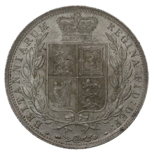 1886 Silver Half Crown Coin Queen Victoria