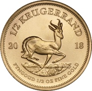 2018 Half Ounce Krugerrand Gold Coin