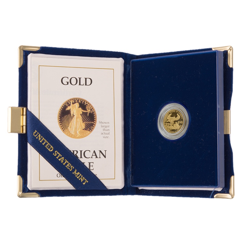 1988 Proof Tenth Ounce Eagle Gold Coin Boxed