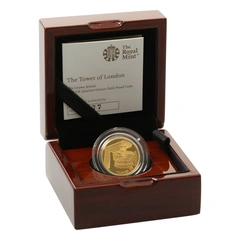 2019 1/4oz Tower of London Crown Jewels Proof Gold Coin Boxed