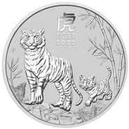 2022 Year of the Tiger Silver Coin 2oz Perth Mint Australian Lunar Series