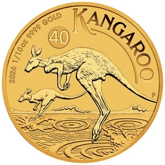 2026 1/10oz Australian Kangaroo Gold Nugget Coin