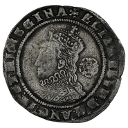 1574 Elizabeth I Sixpence mm Eglantine