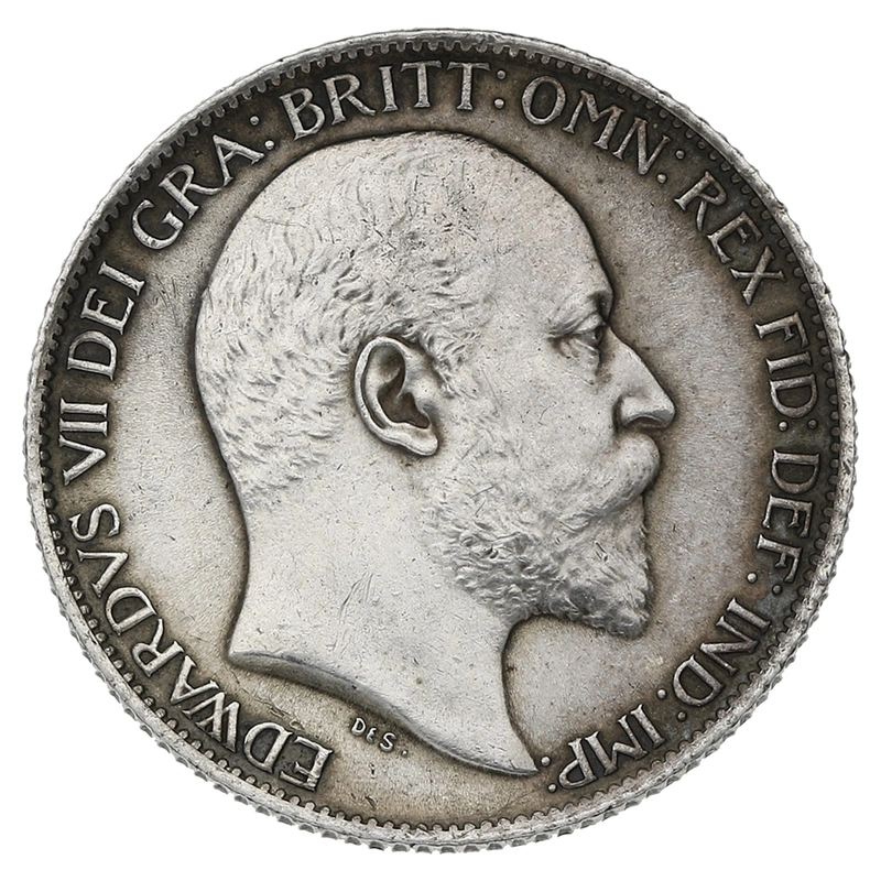 1905 Silver Sixpence Coin Edward VII