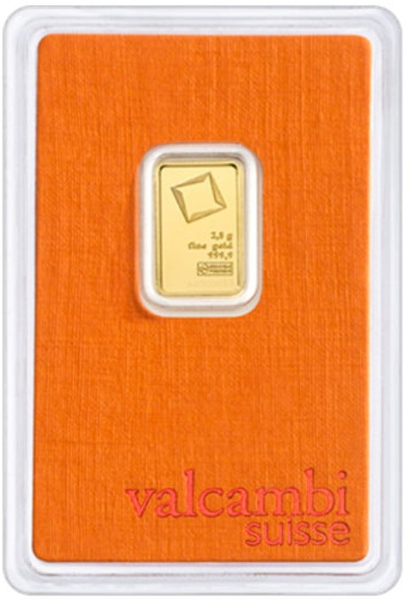 2.5g Gold Bar Valcambi