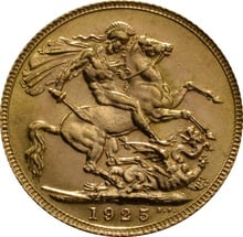 1925 Gold Sovereign Coin George V