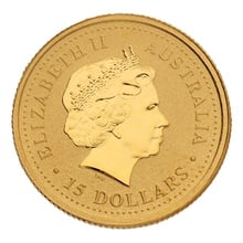 1999 1/10oz Australian Kangaroo Gold Nugget Coin