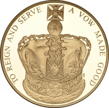 2013 Proof Gold Crown £5 Coin 60th Anniversary of the Queen's Coronation Boxed
