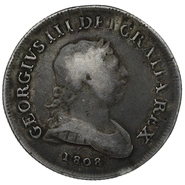 1808 Irish George III Silver Thirty Pence Bank Token