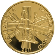 2011 Proof 1/2oz Gold Britannia Coin