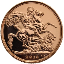 2013 Gold Sovereign The Royal Birth Celebration Boxed