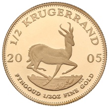 2005 Proof 1/2oz Krugerrand Gold Coin Boxed