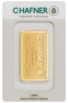 20g Gold Bar C. Hafner Minted