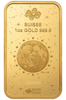 1oz Gold Bar 2025 Year of the Snake PAMP