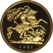 1987 Proof Gold Half Sovereign Elizabeth II Third Head