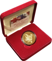 2004 Proof Gold £5 Crown Entente Cordiale Boxed