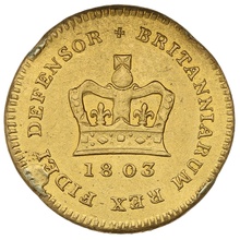 1803 George III Gold Third Guinea