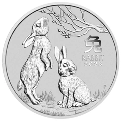 2023 Year of the Rabbit Silver Coin 5oz Perth Mint Australian Lunar Series