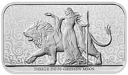 1oz Silver Bar Una and the Lion Minted
