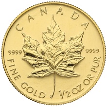 1998 1/2oz Canadian Maple Leaf Gold Coin