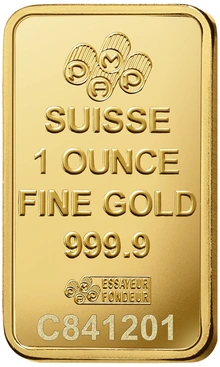 1oz Gold Bar PAMP Rosa Minted