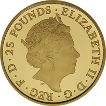 2021 Proof 1/4oz Griffin of Edward III Gold Coin Coin Queen's Beasts Boxed