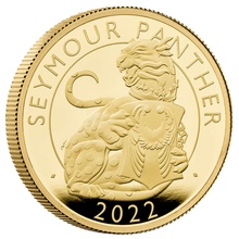 2022 Seymour Panther Gold Coin Tudor Beasts 2oz Proof Boxed