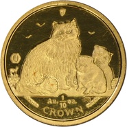 1/10oz Gold Isle of Man Manx Crown Coin