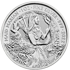 2022 Maid Marian Silver Coin Myths & Legends 1oz