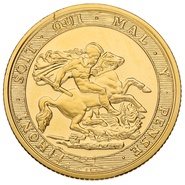 1819 Proof Gold Sovereign Coin George III Restrike Boxed