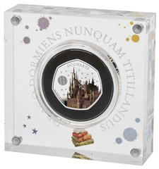 2023 Proof 50p Silver Coin 25th Anniversary of Harry Potter Hogwarts School Boxed