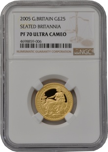 2005 Proof 1/4oz Gold Britannia Coin NGC PF70