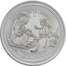 2016 Year of the Monkey Silver Coin 1oz Perth Mint Australian Lunar Series